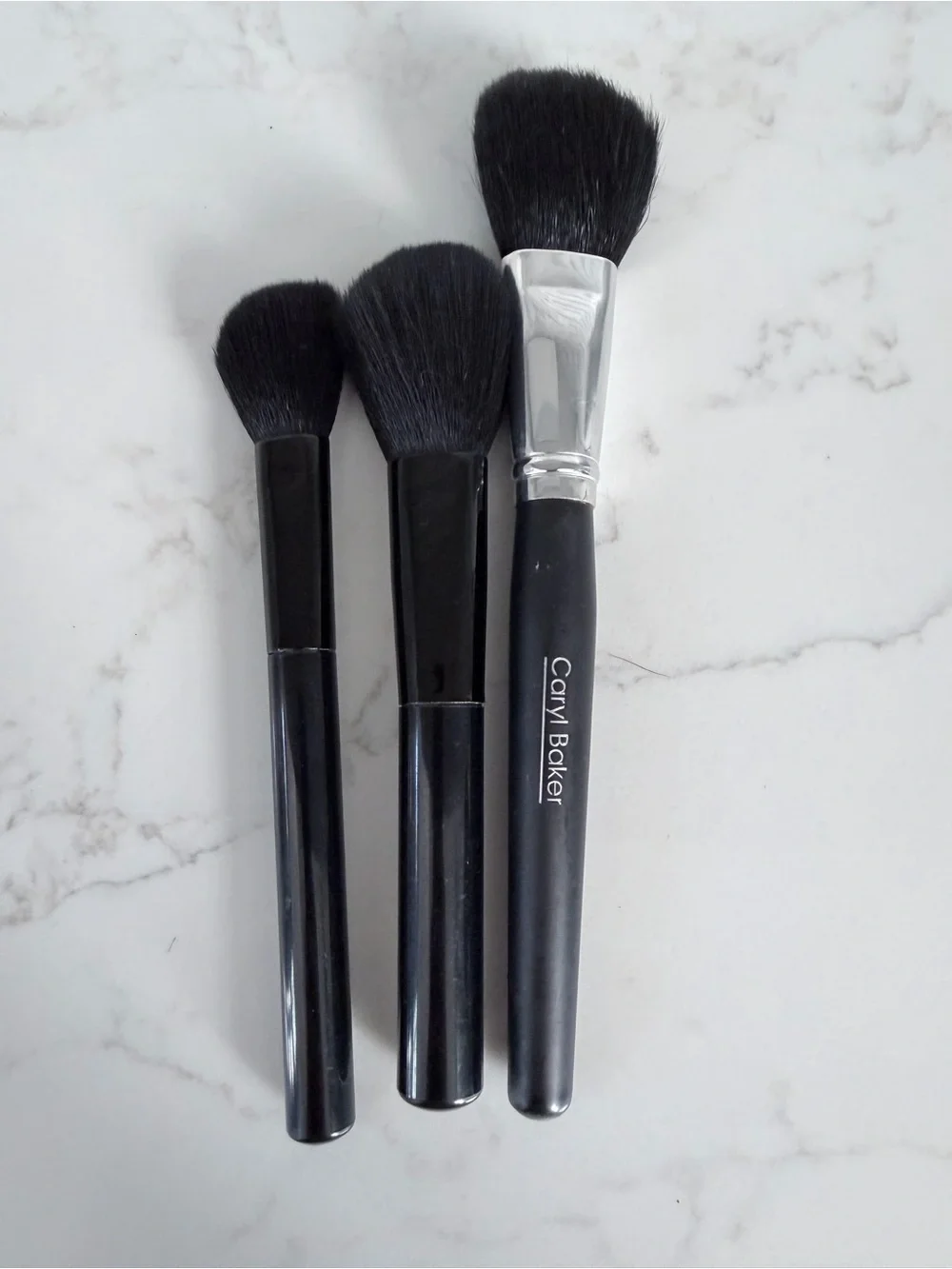 Black Powder & Blush Brush Set - 3 Piece